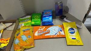 lot 2155 image: Household Cleaning Supplies Lot Windex Swiffer Pledge Affresh MagicReach