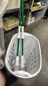 lot 2160 image: Libman mops, laundry hamper and more