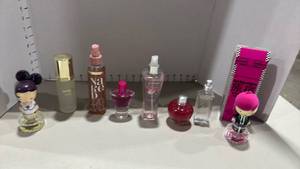 lot 2218 image: Fragrance Collection Lot 9 Perfume Bottles Harajuku, Naked Love,Holiday Traditions and more