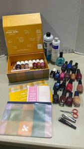 lot 2221 image: Olive & June manicure set with additional polish and supplies