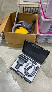 lot 2301 image: Miele canister vac with car care cleaning set in case