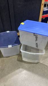 lot 2303 image: Three totes one with no lid