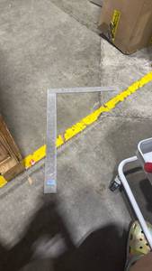 lot 2336 image: Steel Layout Square Measuring Tool with Ruler