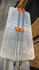 lot 2348 image: Pair of Bar Clamps with Orange Handles