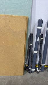 lot 2352 image: Metal Perforated Shelving Unit Components Lot  with 5 shelves