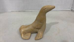 lot 1011 image: Carved Stone Figurine Seal 5 inches long