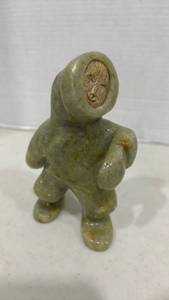 lot 1012 image: Alaskan Indigenous Soapstone Carving 6 inch tall
