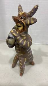 lot 1022 image: Mexican Folk Art Ocumicho diablito 6,5 inch tall