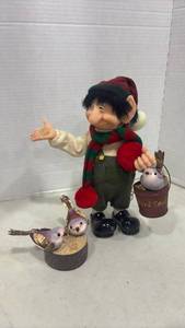 lot 1087 image: The Whitehurst Company Zims The Elves Themselves Figurine, Donatello 10.5 inches