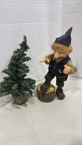 lot 1098 image: Zims Woodland Elves Themselves 10.5 Tall. With Tree
