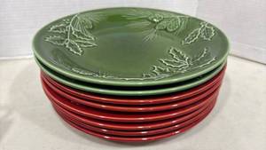 lot 1135 image: Lenox Rustic 2 Pine and 6 Berry 11 inch Plates