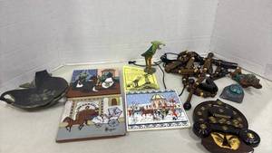 lot 1167 image: Decorative Accents & Figurines Lot with Beads, Tiles, and Figurines