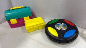 lot 1217 image: Monkey See Electronic Handheld Game with Iceman Box