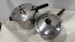 lot 1231 image: Presto Stainless Steel Pressure Cooker and other