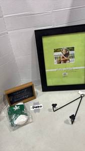 lot 2070 image: Photo Frame 11 x 14 in Black, Socks and more