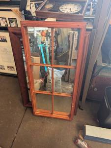 lot 62 image: French Door Looking Style Mirror.