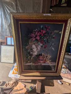 lot 87 image: Framed vintage art print titled A Splendid Harmony by artist Fran Di Giacomo, produced for Home Interiors and Gifts