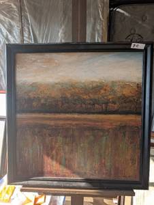 lot 89 image: Framed reproduction or print of Early Days I by artist Mike Klung.
