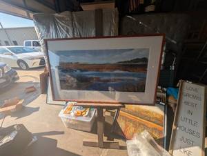 lot 90 image: Framed Art print from Artgroup, titled Scandinavian Scenery by Paul Fortis