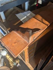 lot 145 image: Wood Shelf with plate groove