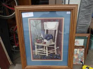 lot 45 image: Vintage framed art print titled Jamies Friend by artist Wayne Waldron