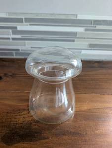lot 1502 image: Glass Mushroom Dome Jar