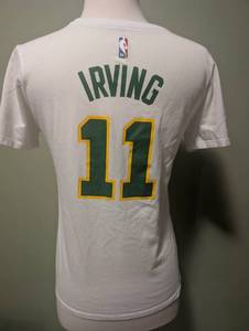 lot 4007 image: Nike Boston Celtics #11 Irving White T-Shirt -Small&nbsp