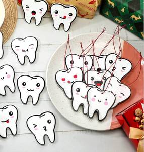 lot 3005 image: Tooth-Shaped Scented Air Fresheners -11-Pack Assorted Fragrances