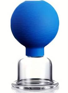 lot 3009 image: Blue Silicone Cupping Therapy Cup