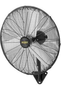 lot 18075 image: ROVSUN 30 Inch Industrial Wall Mounted Fan, Max 10600 CFM High Velocity Wall MountFan w 3 Speed Settings, Aluminum Blade & Dual Ball Bearing Motor, for Garage, Gym, Patio - Retail $220