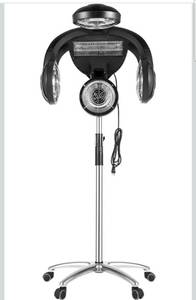 lot 18118 image: Professional Orbiting Infrared Hair Dryer Freestanding Rotating Salon Hair Dryer with Swivel Caster Rolling Base, 54-64.5 in Height Adjustable, for Color Processor Salon SPA Home Hair Care - Retail $332