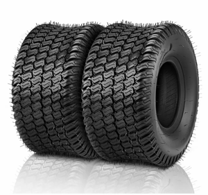 lot 18151 image: 2-Pcs 18x9.50-8 Lawn Mower Tires4PR Turf Tire Lawn and Garden Tires Compatible With Most Lawn and Garden Utility Vehicles Tubeless - Retail $85