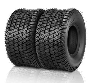lot 18152 image: 2-Pcs 22x11.00-10 Lawn Mower Tires4PR Turf Tire Lawn and Garden Tires Compatible With Most Lawn and Garden Utility Vehicles Tubeless - Retail $109