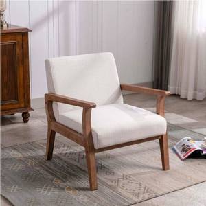 lot 18161 image: Mid Century Linen Fabric Armchair 1 PCS - 3461 - Retail $179
