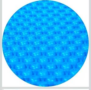 lot 18177 image: Outvita Solar Pool Cover, 8 Mil Blue Heavy Duty Round Solar Blanket Heaters for Above-Ground and In-Ground Pools(24FT) - Retail $0