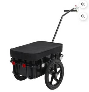 lot 18196 image: PEXMOR Bike Cargo Trailer, Bicycle Wagon Trailer WUniversal Coupler & Waterproof Cover - Retail $86