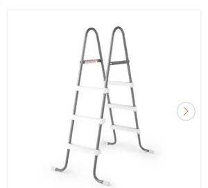 lot 18240 image: Pool Ladder, Steel for Above Ground Pool - Retail $0