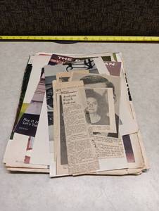 lot 116 image: Lot of Vintage Newsprint Clippings and Photographs Kennedy Era 1960s