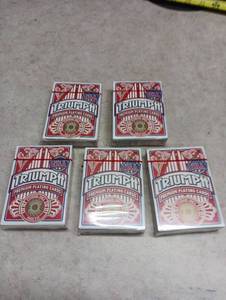 lot 149 image: Triumph Premium Playing Cards Lot of 5 Decks Poker Size