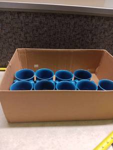 lot 164 image: Corning 12 oz Microwavable Mug Set of 9, Blue H9