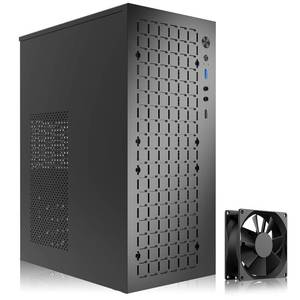 lot 1051 image: TGDGAMER MATX Micro ATX Case, High Airflow Slim PC Case with 80mm Fan-Black - Retail $30