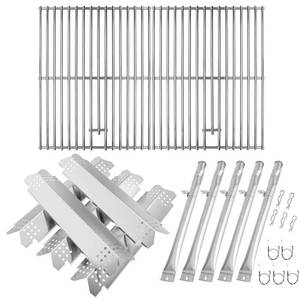 lot 1061 image: BQMAX Grill Replacement Parts for Nexgrill 5 Burner 720-0888S, Grill Grate, Burner and Heat Plates for Nexgrill Replacement Parts 720-0888S, Grill Parts for Nexgrill 720-0888S Replacement Parts - Retail $75