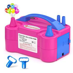 lot 1065 image: IDAODAN Electric Balloon Pump, Portable Electric Balloon Blower Machine Inflator Air Pump for Party Decorations - Retail $1