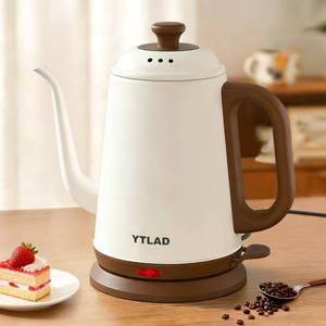 lot 1075 image: YTLAD Gooseneck Electric Kettle 1L, 1000W, Pour-Over Coffee & Tea - Retail $39