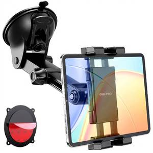 lot 1080 image: OHLPRO Tablet Holder for Car Dashboard & Windshield, Long Arm Suction Cup Tablet Mount Fits 5-17 iPad ProAirMini, Stable iPad Car Mount for TruckSUVSemi, Ideal Tech Gift for Drivers & Traveler - Retail $16