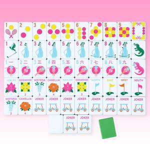 lot 1083 image: Simgoing 160 Pcs 1.2 Inch American Mahjong Sets Mahjong Tiles Melamine Engraved Multi-Layer Ideal for Home & Party Games, Tiles Only(Classic,Pink) - Retail $1,238