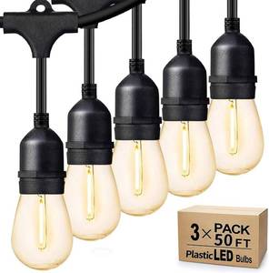 lot 1088 image: Svater Outdoor String Lights for Outside 150 FT Waterproof Commercial Grade - Retail $107