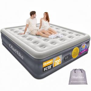 lot 1100 image: OlarHike Air Mattress Queen with Built in Pump, 18 H Blow up Bed, 700lb