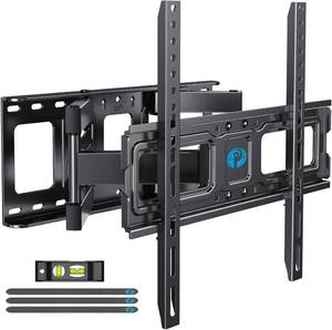 lot 1111 image: Pipishell TV Wall Mount for 26-74 inch LED LCD OLED 4K TVs up to 99lbs, Full Motion TV Mount Bracket Articulating Swivel Extension Tilting Leveling Max VESA 400x400mm, Fits 1216 Inch Wood Studs - Retail $36