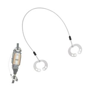 lot 1127 image: scottchen PRO RV Surge Guard Lock RV Surge Protector Lock Security Cable Stainless Steel-1PACK - Retail $10